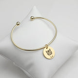 Titanium Steel Bracelet Pet Cat And Dog Photo Engraving Fashion Jewelry Coin