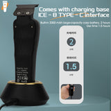 2024 New Resuxi G-27 High-power High-speed Hair Clipper DLC Coated Blade Electric Push Shear for Household Men 9500 RPM