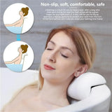 Suction Cushion Back Pillow Tub Accessories Pillows Support Thickened Home Neck Bath With Jacuzzi Headrest Non-slip Cup
