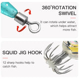 20Pcs Fishing Lure Light LED Deep Sea Glowing Luminous Squid Jig Hook Bait Lamp Tool For Sea Fishing Feeder Fishing Accessories