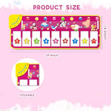 Piano Mat Electronic Music Animal Touch Play Blanket Funny Xmas Gift Toy For 1-3 Year Old