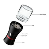 LTQ Electric Herb Grass Grinder with Glass Jar S Blade Cutting Tobacco Pipe Kitchen Spice Herbal Crusher Smoking Accessories