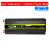 High-Power Pure Sine Wave Voltage Converter - DC 12V to 220V for Car and Home. Peak Powers: 8000W, 6000W, 4000W, 3000W. Solar Inverter