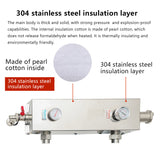 Wall-Mounted Boiler or Heating Partial Pressure Mixed Water Stainless Steel Booster Pump Coupg Tank