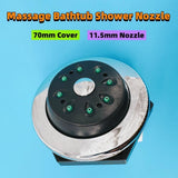 Φ11.5mm Jet 70mm ABS Cover Eight-holes Dazzg Spray Nylon Base Massage Bathtub Shower Nozzle Accessories