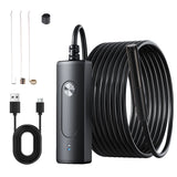 Industrial Endoscope 8mm HD WiFi Camera Lens Car Diagnostic Tools Inspection Cam Borescope Scanner 1/3M Cable Auto Accessories