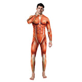 Halloween Ghost Festival 3D Horror Skull Frame Printed Jumpsuit