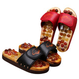 Natural cobbled slippers foot massager Reflexology Health Massage Improve sleep quality and blood circulation Size 35-44
