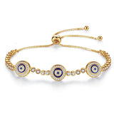 Adjustable fashion eye bracelet