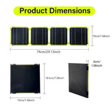 Outdoor powerful Portable Solar Panel 30W/40W Foldable Battery Phone Charger PD 20W QC 3.0 5V 9V 12V For USB A C Power Bank