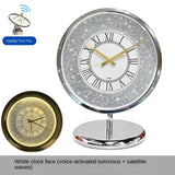 High-end light desktop dia bright shining countertop satellite radio wave desk clock, living room