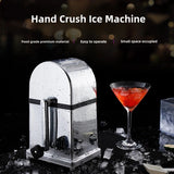 Portable Chopper Box Crusher Shaved Ice hine Hand Crank Maker for Making Drin Home