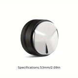 1set Coffee Tamper 2 In 1 Double-headed Anti-slip 51/53/58mm Cloth Powder Adjust The Height Of The Flat Bottom Three-leaf Macaron