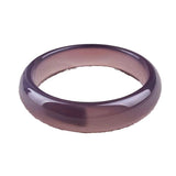 Imperial Purple Medium Width Chalcedony Agate Bracelet