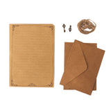12 Pcs Vintage Kraft European Style for Writing Letter Paper Stationery, Number 3