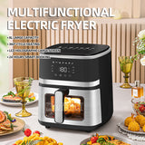 1350W Household Large-capacity Visible Electric Fryer & Intelligent Multi-Functional Air Fryer