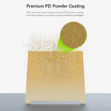 Creality Golden PEI Build Plate for Ender-3 V3 Plus/ K1 Max 3D Printer 315×310mm Flexible Spring Steel Printing Platform