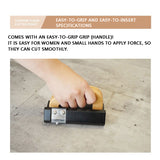 Pvc Plastic Carpet Tool Sports Floor Cutting Wall Cloth Knife Wooden Handle Edge Trimmer