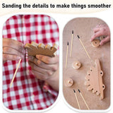 150 PCS Fine Detailing Stick Black Sanding Sticks For Plastic Models Wood Hobby Woodworking