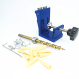Upgraded 9mm Oblique Drill 15 Degree Angle Bits Hole Jig Woodwork Guide Clamp Locator Set Kit Woodworking DIY Tools