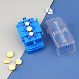 Quarter Cutter Half Box Tablet Crusher Transparent Rectangular Divider Medicine Dispenser Portable