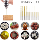 Micro-Twist Set - 10Pcs 0.6mm-2.2mm Tiny Bit 2.35 Shank HSS Mini Engraving Drill Bits Hole Drilling Tool