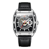 GUANQIN Top Brand Luxury New Men's watches Luminous Waterproof Leather Watch For Men Mechanical Sapphire mirror Automatic Watch