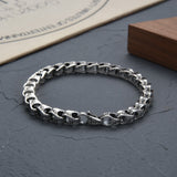 Sterling Silver Bracelet Men's Fashion Brand Ins