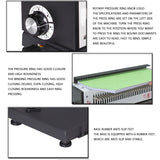 Manual spiral metal 34 hole square 4X4mm photo album A4 paper binding punching hine TD-1500B34