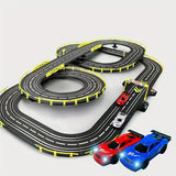 Electric Car Racing Children's Toy Racing Track Set Includes 2 Hand Controllers And 2 Cars Suitable
