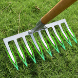 5/7/9/11 Teeth Multifunctional Garden Hand Rake Gardening Tools Mini Hand Cultivator Heavy Duty Carbon Steel Garden Rakes