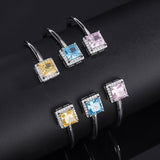 Fashion Simple Silver High Carbon Diamond Bracelet