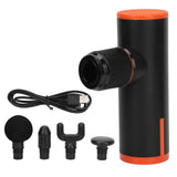 Muscle Massager Mini Portable Massage Gun with 4 Heads for Office Gym Home Body Relaxing
