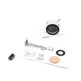 2'' 52mm Level Gauge, Pointer 12V Fuel Tank Meter with LED Backlight Rim Automotive Gauges for Universal Car Boat
