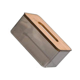 2PCS Nordic Simple Creatives Tissue Napkin Storage Box Ins Transparent