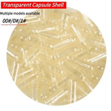 100Pcs Wholesale Standard Size 00 0 1 # Empty Shell Gelatin Clear Transparent Hollow Seperated Capsules