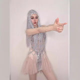 Personalized women's street fashion new stage belly dance performance clothing, sexy tassel sequins
