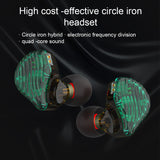 Earbuds Wired 3.5mm Mobile Phone Earphones Dynamic Music Drummers Bass Computer Headset with Mic Black/Standard