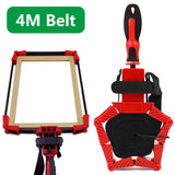 4M Belt Frame Clips Multifunction Blet Quick 35°-305° Adjustable Band Clamp Polygonal Clip Right Angle Woodworking Tools