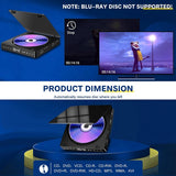 HD DVD/VCD Portable Video Multifunctional 1080P Mini Anti-Skip DVD Player With Remote Control