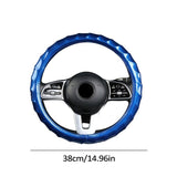 Non Slip Breathable Carbon Fiber Steering Wheel Sleeve Protector Cover Car Accessories For Women