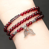 Natural garnet bracelet