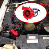 Universal Loud Horn Electronic Car Fake Dump Vae Electric Turbo Blow Off Analog Sound BOV Red