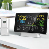 Tuya WIFI Station 7.5Inch Display Thermometer Hygrometer Indoor Outdoor Rain/Wind Gauge Weather Forecast US Plug
