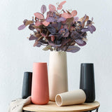 Stems 8Pcs Silk Seeded Greenery Leaves Real Contact Leaf Fake Eucalyptus Branches Sprigs For Wedding