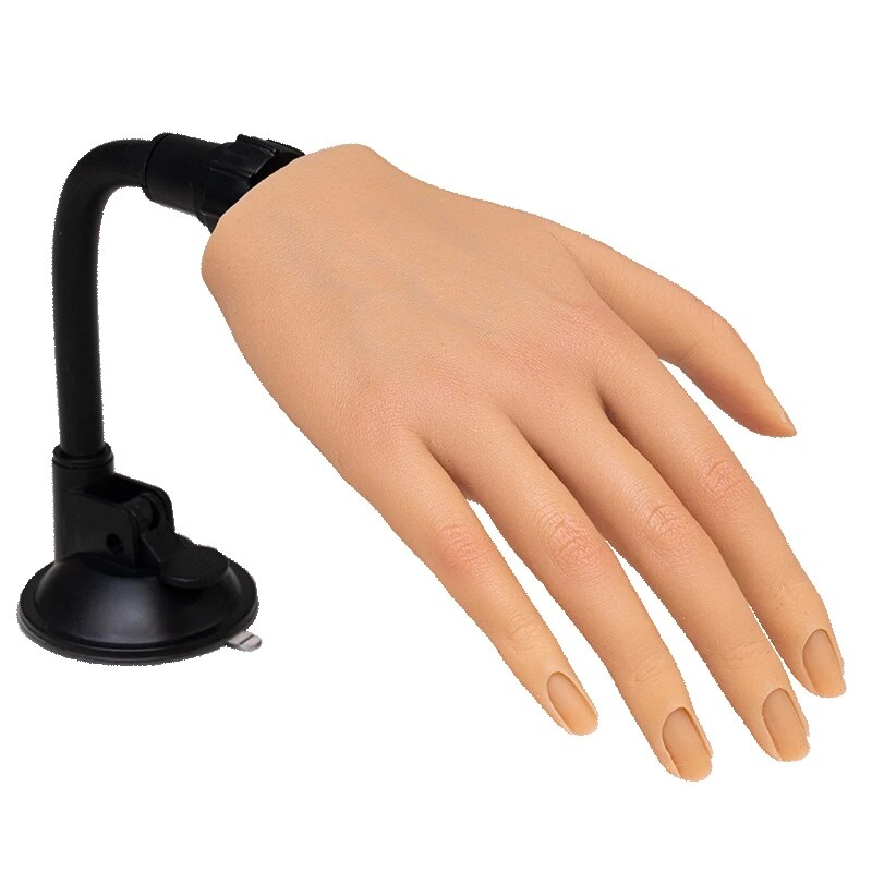Training For Acrylic Nails Silicone Fake Hands To Nail Practice Hand Model Filming Props Veikmv
