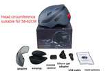 Smart for Adults 1080P 60Fps Sports Camera Bluetooth Bicycle Helmet with Turn Signal Tail Lights Flashing Riding Recorder