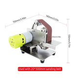 25MM/30MM Mini Belt Sander Electric Grinding hine 7 Speed 10 Sanding Belts for Polishing Wood Acrylic Metal