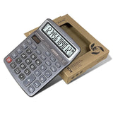 Desktop 12 Digit Large Solar Power LCD Display Big Button Calculator 112 Steps Check and Correct Function