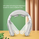 Hanging Neck Fan Air Conditioner No Leaf Neckband Portable Air Cooler Heating Cooling Massager Hot Compress Vibration Massager